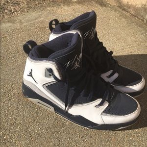 Jordan Flight Basketball Shoes White Blue