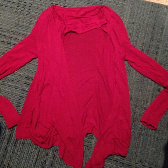 Red light weight cardigan