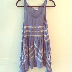 Free people XS blue dress/cover up