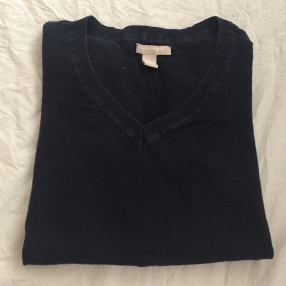 Sheer lightweight v neck sweater