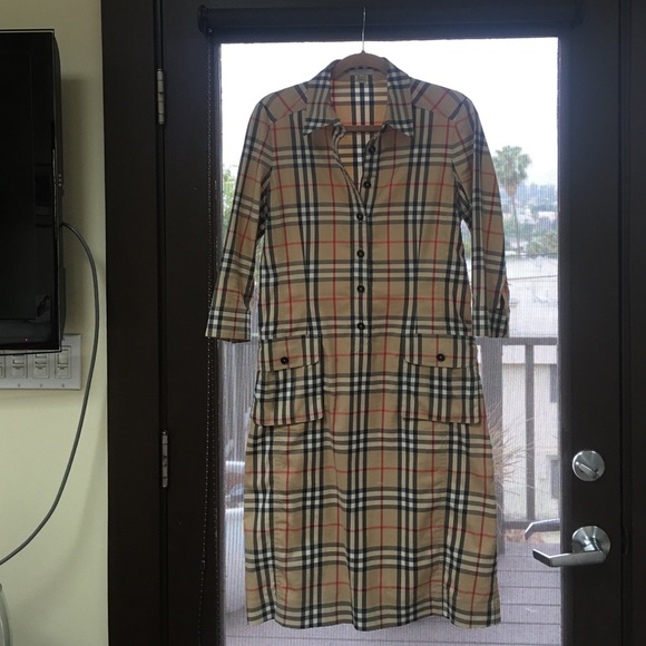 Burberry stretch cotton dress