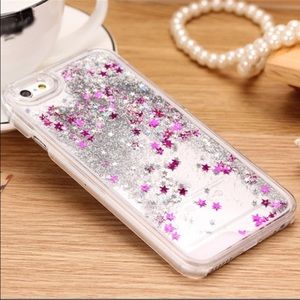 New iPhone 6/6s hardshell glitter and stars case