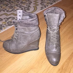 Cute wedge boots