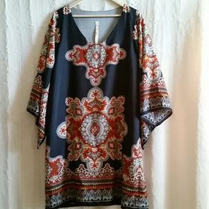 Uncle frank Shift Dress with Flowy Sleeves