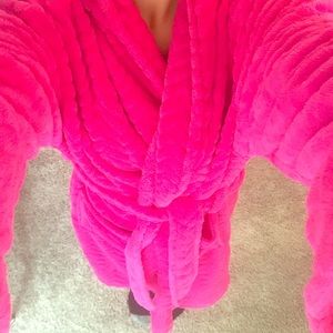 Pink bath robe