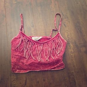 Super cute fringe BOHO Urban Outfitters Crop Top❤️
