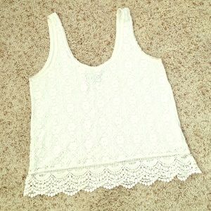 White knit tank