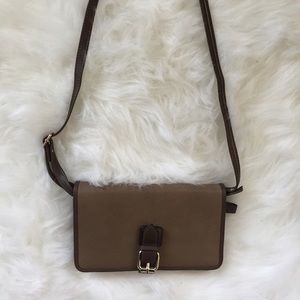 brown wallet purse