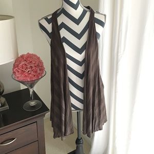 Brown Striped Vest