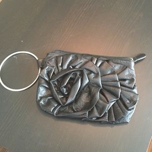 Black bracelet style wristlet