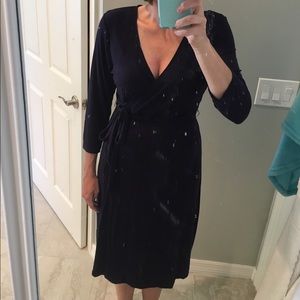 Gap faux wrap maternity dress.