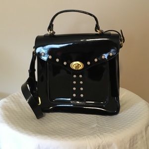 Badgley Mischka Black Patent Bag