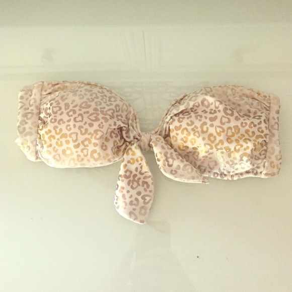 Victoria's Secret bandeau leopard print bikini