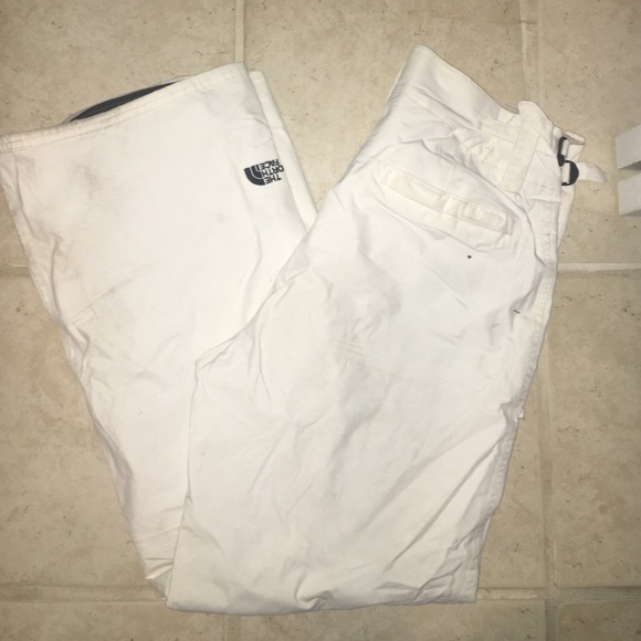 White northface snow pants