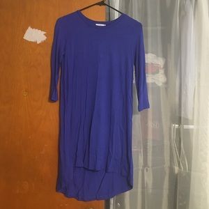 Long sleeve blue Tobi dress.
