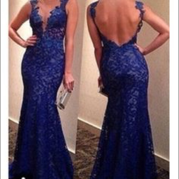 Long Blue Gown
