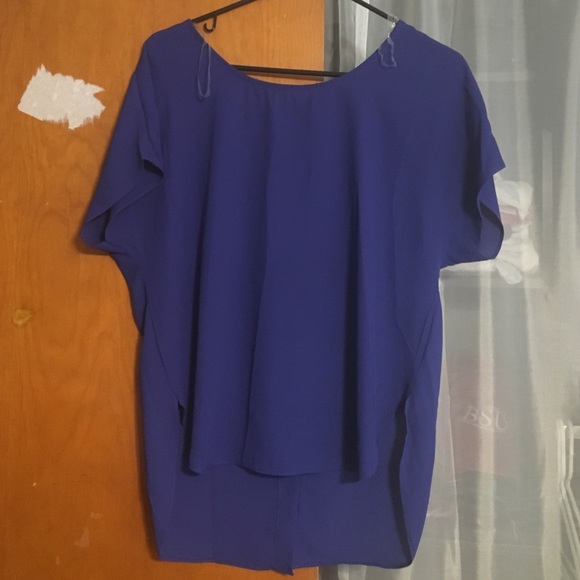 Blue Tobi shirt high low