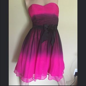 Betsey Johnson Pink and Black Party Dress
