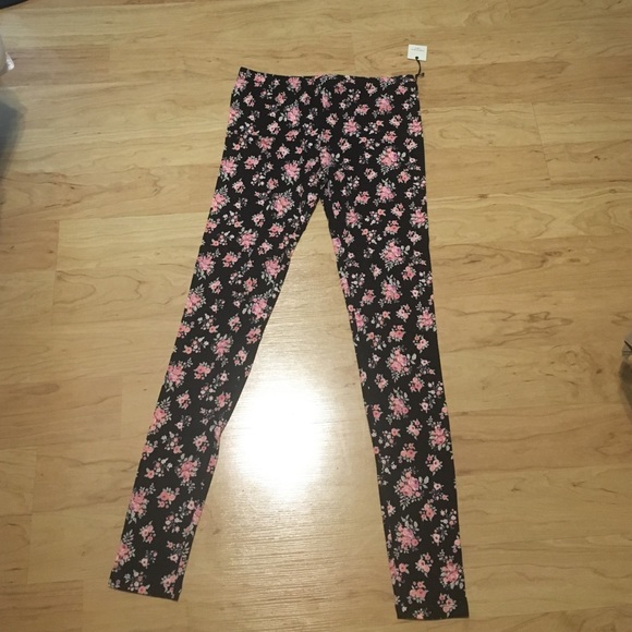 Forever21 floral leggings