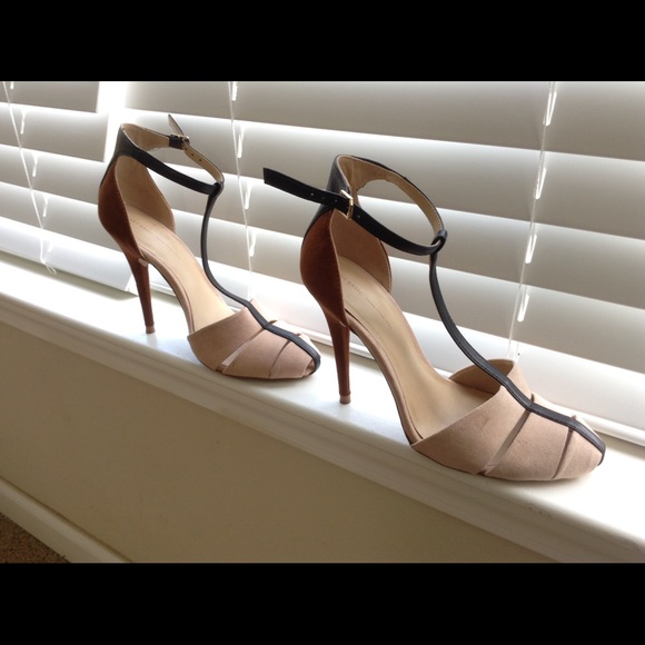 Zara shoes size 38. Taupe, black and cognac. - Picture 2 of 3
