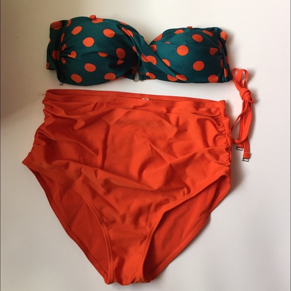 SW 003 Orange Bikini set - Picture 3 of 4