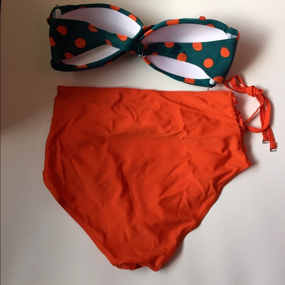 SW 003 Orange Bikini set - Picture 4 of 4