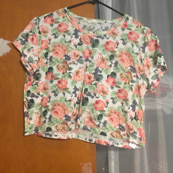 Forever21 floral crop top S never worn