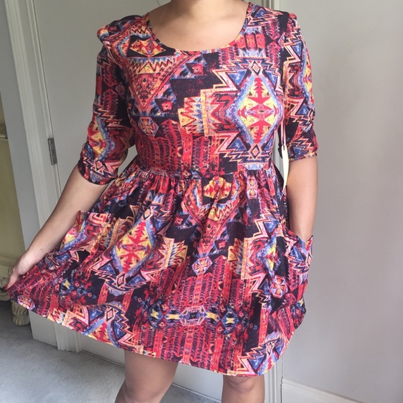 🌺NWT Band of Gypsies Tribal Print Dress.