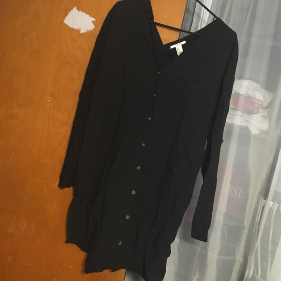 Forever21 black shirt dress M
