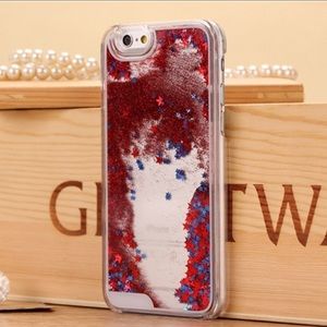 New iPhone 6/6S falling glitter and stars case