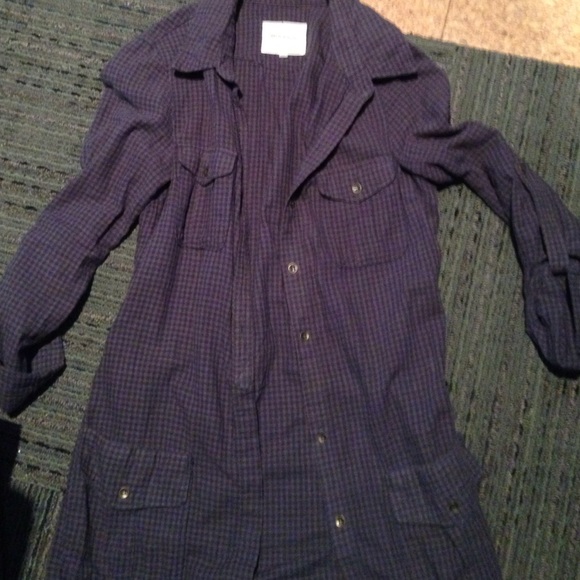 Blue and olive long sleeved