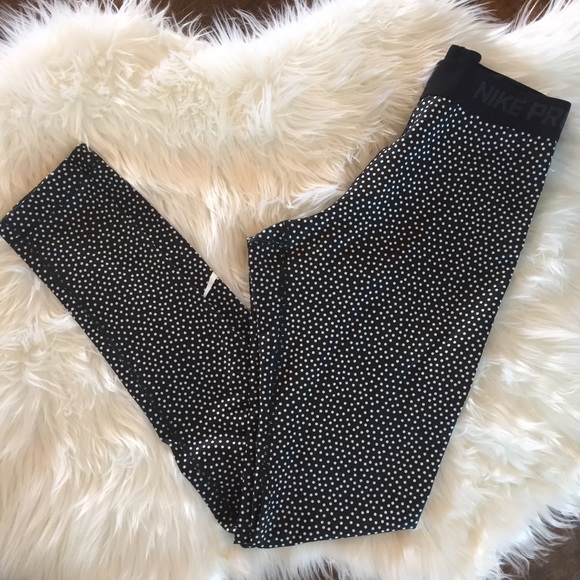 Nike Pants - Nike Pro Dri-Fit Polka Dot Athletic Pant