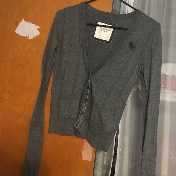 A&F cardigan M gray