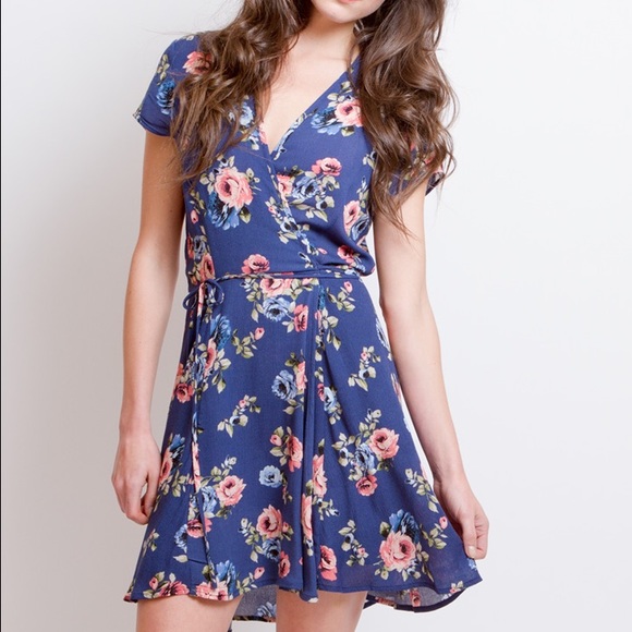 Floral Wrap Dress | Reformation, Urban Outfitters