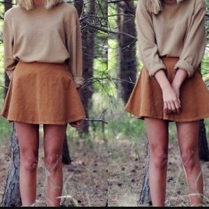 American Apparel corduroy circle skirt XS