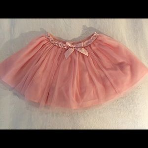 Girls Janie and Jack pink tutu skirt.