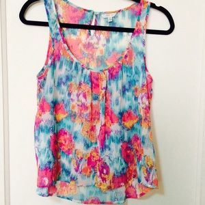✨SALE✨F21 Sheer Floral Tank | Small