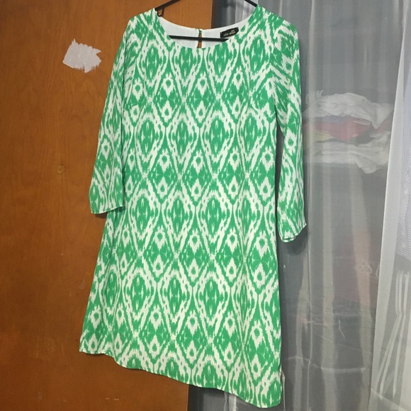 Red Dress Boutique green white dress S