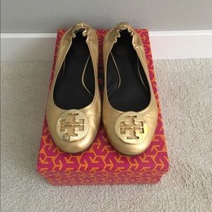 Tory Burch Reva - Gold, Size 8.5