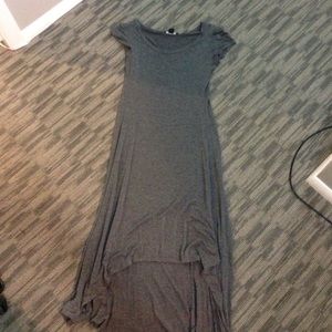 Charcoal high-low tshirt dress