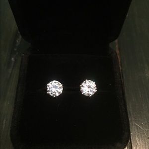 1ct Lab Created Diamond Earrings