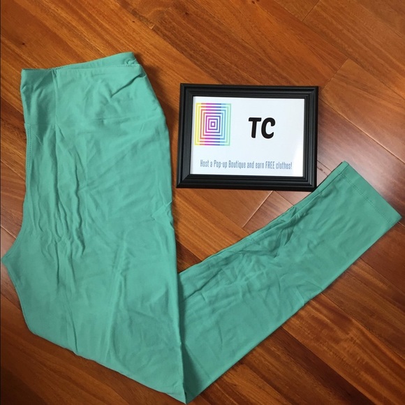 LuLaRoe TC Mint Colored Leggings