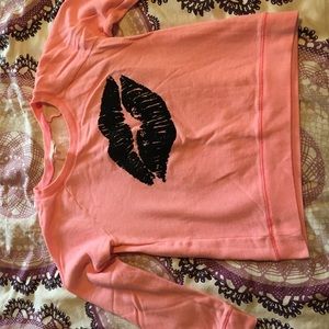 Pullover neon pinkish orange