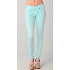 Mint Colored Skinny Jeans