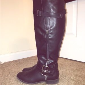 Black Knee High Boots