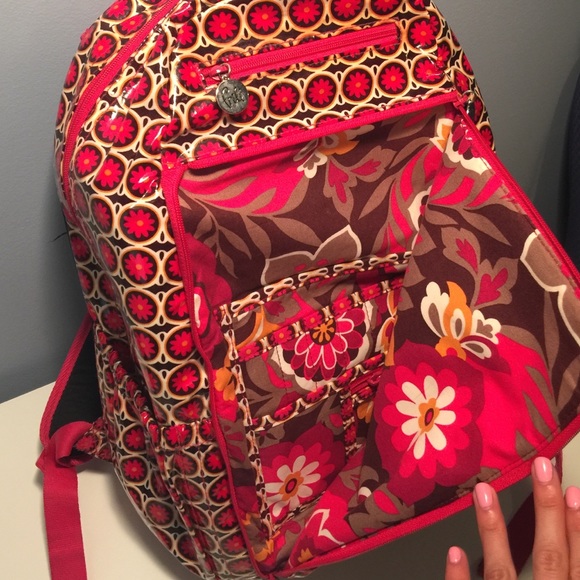Vera Bradley frill weather proof backpack - Picture 2 of 4