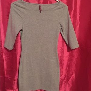 Grey bodycon dress