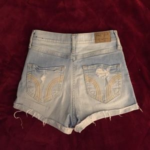 High waisted Hollister jean shorts