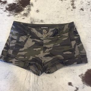 Express camo shorts