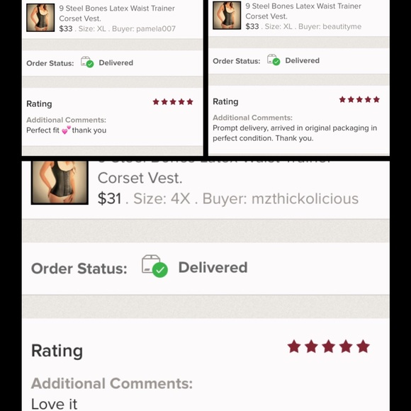 9 Steel Bones Latex Waist Trainer Corset Vest. - Picture 4 of 4